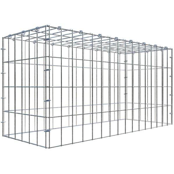 Gabiona C-Ring-Gabione-Anbaukorb Typ 3 40 x 80 x 30 cm Maschenw 5 x 10 cm
