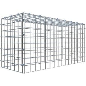 Gabiona C-Ring-Gabione-Anbaukorb Typ 3 40 x 80 x 30 cm Maschenw 5 x 5 cm