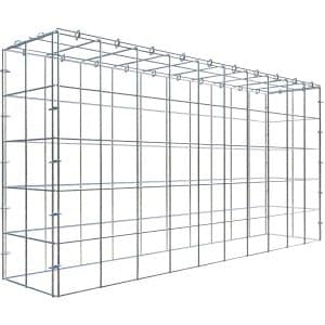 Gabiona C-Ring-Gabione-Anbaukorb Typ 3 50 x 100 x 20 cm Maschenw 10 x 10 cm