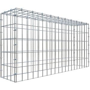 Gabiona C-Ring-Gabione-Anbaukorb Typ 3 50 x 100 x 20 cm Maschenw 5 x 10 cm