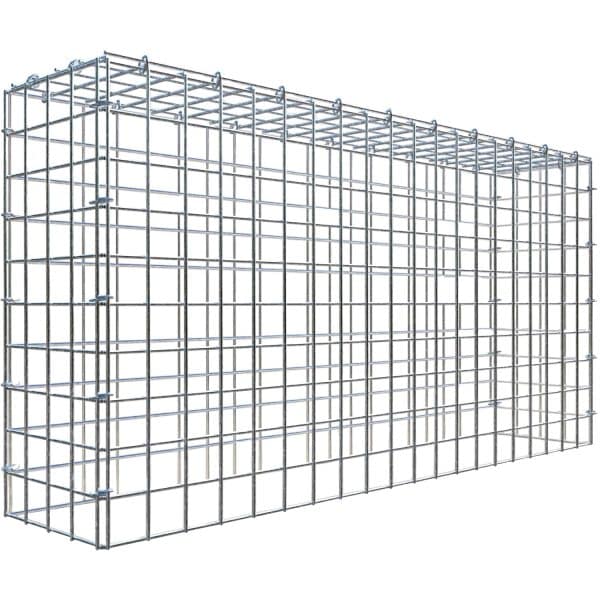 Gabiona C-Ring-Gabione-Anbaukorb Typ 3 50 x 100 x 20 cm Maschenw 5 x 5 cm