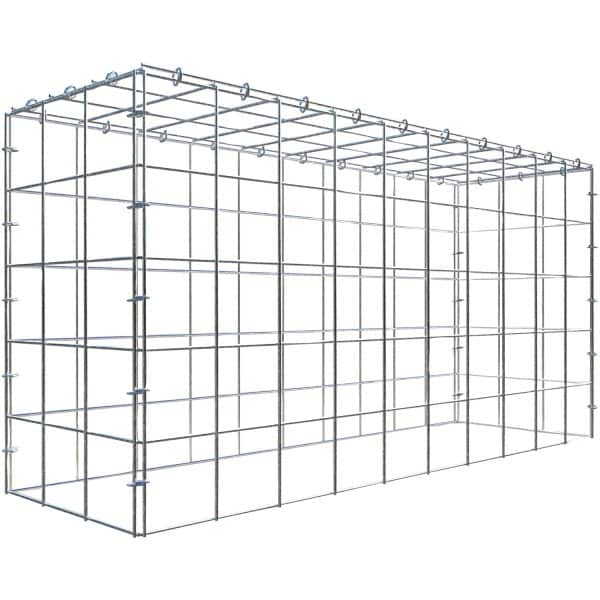 Gabiona C-Ring-Gabione-Anbaukorb Typ 3 50 x 100 x 30 cm Maschenw 10 x 10 cm