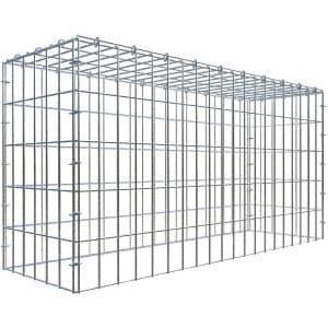 Gabiona C-Ring-Gabione-Anbaukorb Typ 3 50 x 100 x 30 cm Maschenw 5 x 10 cm