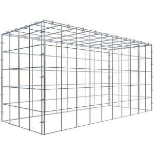 Gabiona C-Ring-Gabione-Anbaukorb Typ 3 50 x 100 x 40 cm Maschenw 10 x 10 cm