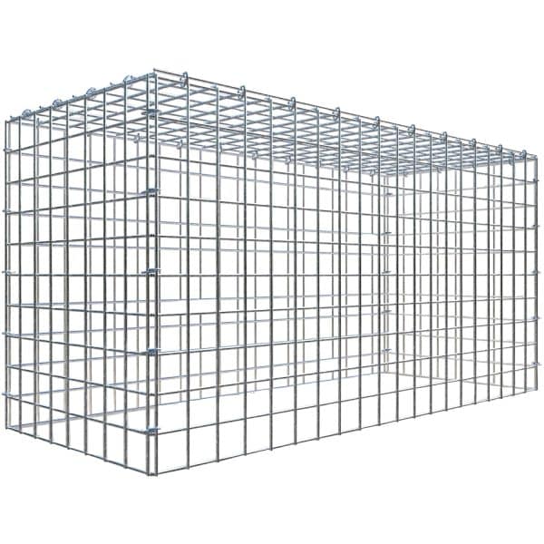 Gabiona C-Ring-Gabione-Anbaukorb Typ 3 50 x 100 x 40 cm Maschenw 5 x 5 cm
