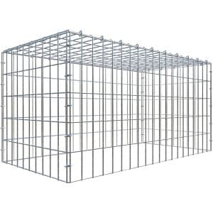 Gabiona C-Ring-Gabione-Anbaukorb Typ 3 50 x 100 x 50 cm Maschenw 5 x 10 cm