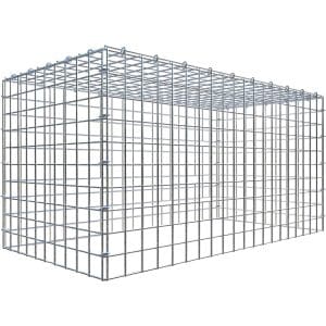 Gabiona C-Ring-Gabione-Anbaukorb Typ 3 50 x 100 x 50 cm Maschenw 5 x 5 cm
