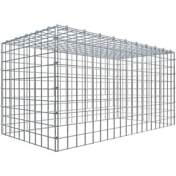 Gabiona C-Ring-Gabione-Anbaukorb Typ 3 50 x 100 x 50 cm Maschenw 5 x 5 cm