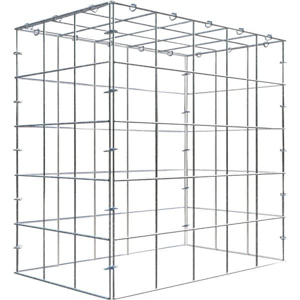 Gabiona C-Ring-Gabione-Anbaukorb Typ 3 50 x 50 x 30 cm Maschenw 10 x 10 cm