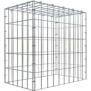 Gabiona C-Ring-Gabione-Anbaukorb Typ 3 50 x 50 x 30 cm Maschenw 5 x 10 cm