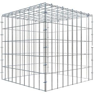 Gabiona C-Ring-Gabione-Anbaukorb Typ 3 50 x 50 x 50 cm Maschenw 5 x 10 cm