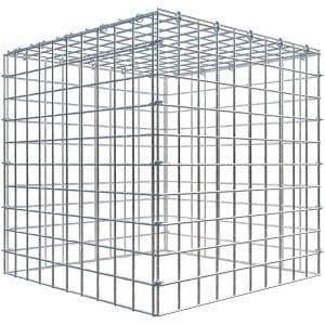 Gabiona C-Ring-Gabione-Anbaukorb Typ 3 50 x 50 x 50 cm Maschenw 5 x 5 cm