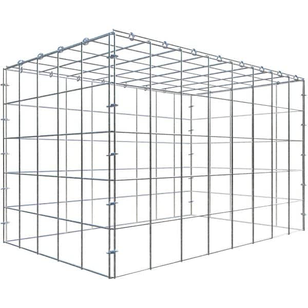 Gabiona C-Ring-Gabione-Anbaukorb Typ 3 50 x 80 x 50 cm Maschenw 10 x 10 cm