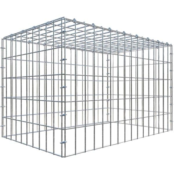 Gabiona C-Ring-Gabione-Anbaukorb Typ 3 50 x 80 x 50 cm Maschenw 5 x 10 cm
