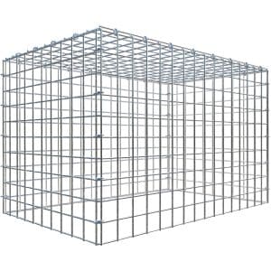 Gabiona C-Ring-Gabione-Anbaukorb Typ 3 50 x 80 x 50 cm Maschenw 5 x 5 cm