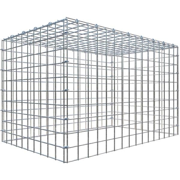 Gabiona C-Ring-Gabione-Anbaukorb Typ 3 50 x 80 x 50 cm Maschenw 5 x 5 cm