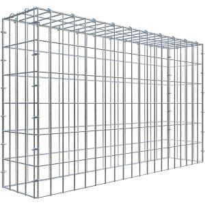 Gabiona C-Ring-Gabione-Anbaukorb Typ 3 60 x 100 x 20 cm Maschenw 5 x 10 cm
