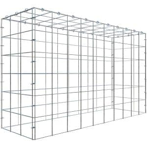 Gabiona C-Ring-Gabione-Anbaukorb Typ 3 60 x 100 x 30 cm Maschenw 10 x 10 cm