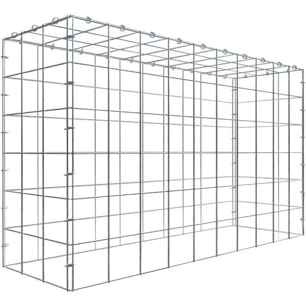 Gabiona C-Ring-Gabione-Anbaukorb Typ 3 60 x 100 x 30 cm Maschenw 10 x 10 cm