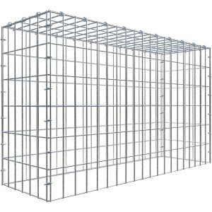 Gabiona C-Ring-Gabione-Anbaukorb Typ 3 60 x 100 x 30 cm Maschenw 5 x 10 cm