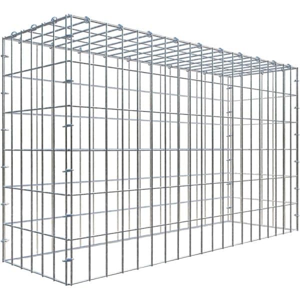 Gabiona C-Ring-Gabione-Anbaukorb Typ 3 60 x 100 x 30 cm Maschenw 5 x 10 cm