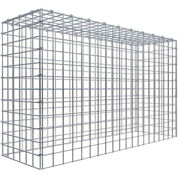 Gabiona C-Ring-Gabione-Anbaukorb Typ 3 60 x 100 x 30 cm Maschenw 5 x 5 cm