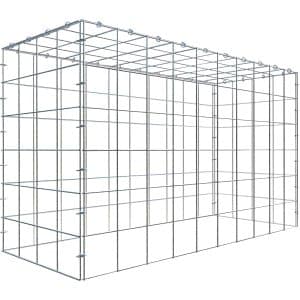 Gabiona C-Ring-Gabione-Anbaukorb Typ 3 60 x 100 x 40 cm Maschenw 10 x 10 cm