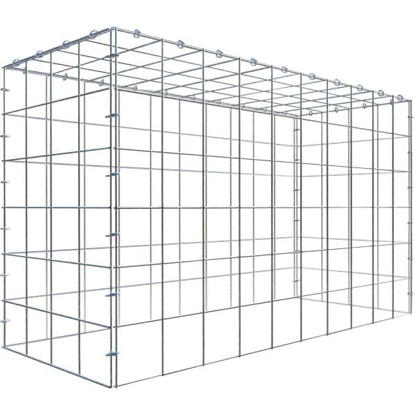 Gabiona C-Ring-Gabione-Anbaukorb Typ 3 60 x 100 x 40 cm Maschenw 10 x 10 cm