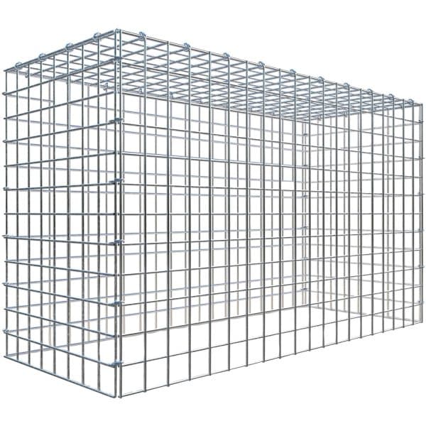 Gabiona C-Ring-Gabione-Anbaukorb Typ 3 60 x 100 x 40 cm Maschenw 5 x 5 cm