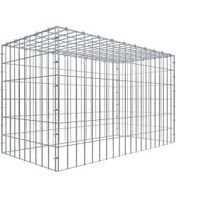 Gabiona C-Ring-Gabione-Anbaukorb Typ 3 60 x 100 x 50 cm Maschenw 5 x 10 cm