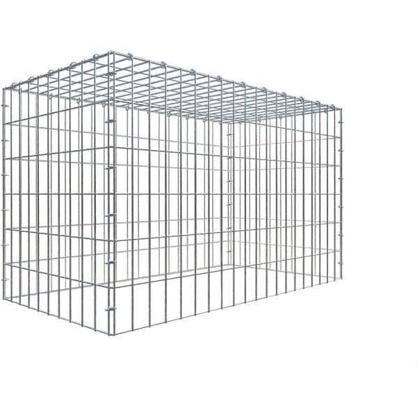 Gabiona C-Ring-Gabione-Anbaukorb Typ 3 60 x 100 x 50 cm Maschenw 5 x 10 cm