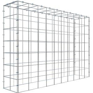 Gabiona C-Ring-Gabione-Anbaukorb Typ 3 70 x 100 x 20 cm Maschenw 10 x 10 cm