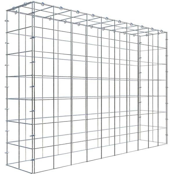 Gabiona C-Ring-Gabione-Anbaukorb Typ 3 70 x 100 x 20 cm Maschenw 10 x 10 cm