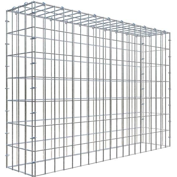 Gabiona C-Ring-Gabione-Anbaukorb Typ 3 70 x 100 x 20 cm Maschenw 5 x 10 cm