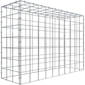 Gabiona C-Ring-Gabione-Anbaukorb Typ 3 70 x 100 x 30 cm Maschenw 10 x 10 cm