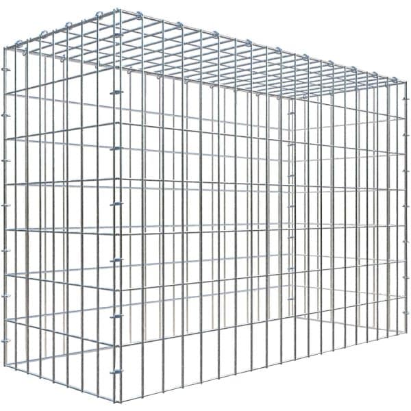 Gabiona C-Ring-Gabione-Anbaukorb Typ 3 70 x 100 x 40 cm Maschenw 5 x 10 cm