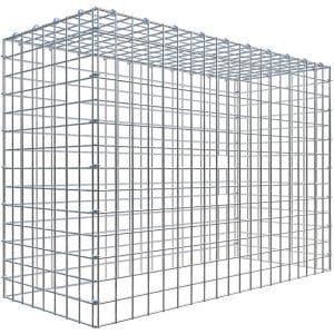 Gabiona C-Ring-Gabione-Anbaukorb Typ 3 70 x 100 x 40 cm Maschenw 5 x 5 cm
