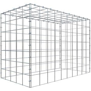 Gabiona C-Ring-Gabione-Anbaukorb Typ 3 70 x 100 x 50 cm Maschenw 10 x 10 cm