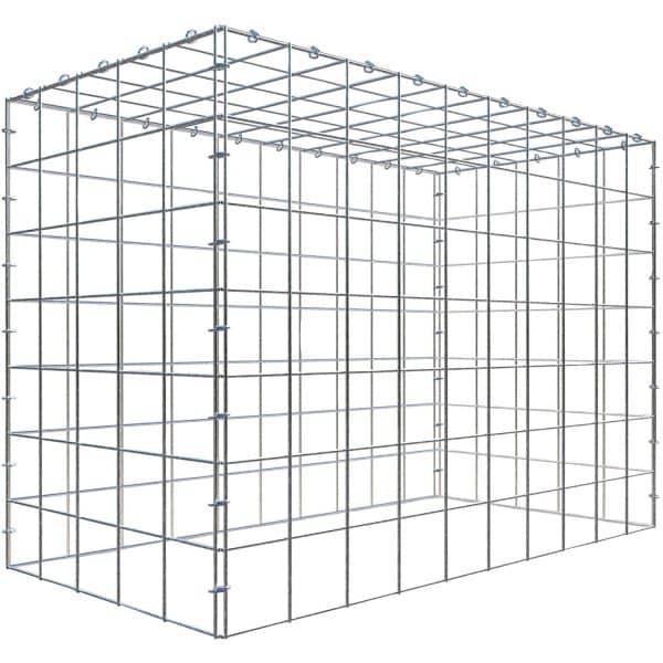 Gabiona C-Ring-Gabione-Anbaukorb Typ 3 70 x 100 x 50 cm Maschenw 10 x 10 cm