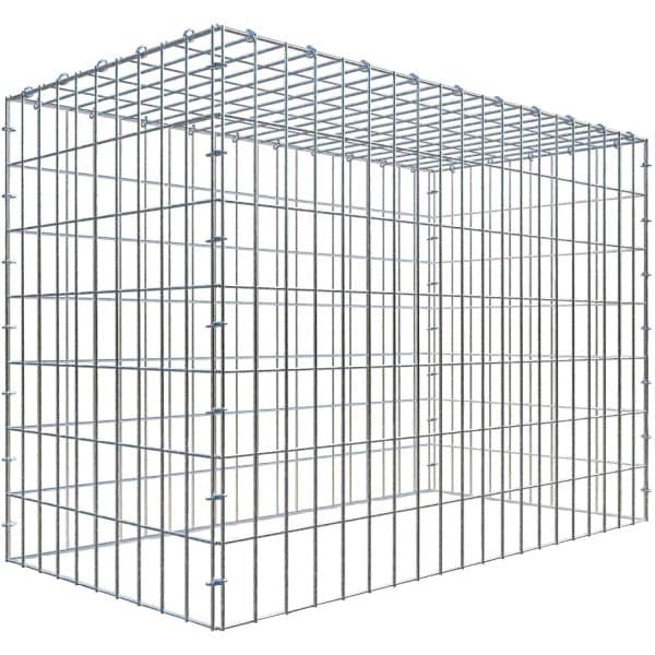 Gabiona C-Ring-Gabione-Anbaukorb Typ 3 70 x 100 x 50 cm Maschenw 5 x 10 cm