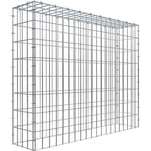 Gabiona C-Ring-Gabione-Anbaukorb Typ 3 80 x 100 x 20 cm Maschenw 5 x 10 cm