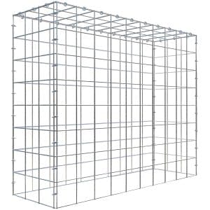 Gabiona C-Ring-Gabione-Anbaukorb Typ 3 80 x 100 x 30 cm Maschenw 10 x 10 cm