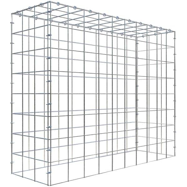 Gabiona C-Ring-Gabione-Anbaukorb Typ 3 80 x 100 x 30 cm Maschenw 10 x 10 cm