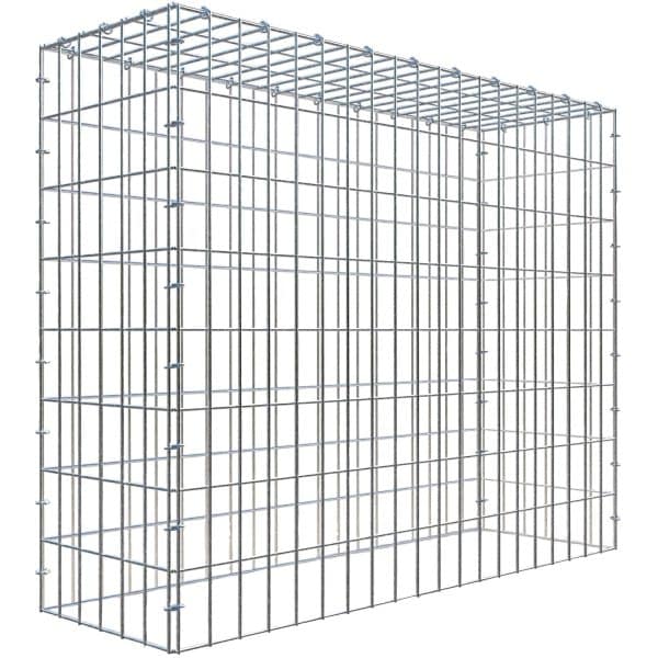 Gabiona C-Ring-Gabione-Anbaukorb Typ 3 80 x 100 x 30 cm Maschenw 5 x 10 cm
