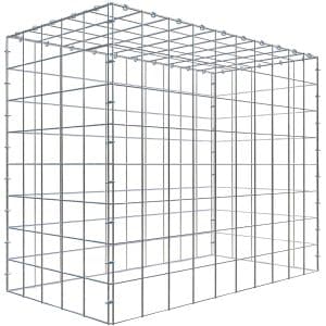 Gabiona C-Ring-Gabione-Anbaukorb Typ 3 80 x 100 x 50 cm Maschenw 10 x 10 cm