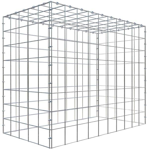 Gabiona C-Ring-Gabione-Anbaukorb Typ 3 80 x 100 x 50 cm Maschenw 10 x 10 cm