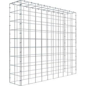 Gabiona C-Ring-Gabione-Anbaukorb Typ 3 90 x 100 x 20 cm Maschenw 10 x 10 cm