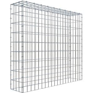 Gabiona C-Ring-Gabione-Anbaukorb Typ 3 90 x 100 x 20 cm Maschenw 5 x 10 cm