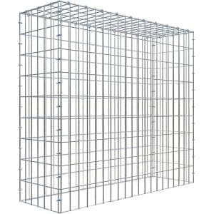 Gabiona C-Ring-Gabione-Anbaukorb Typ 3 90 x 100 x 30 cm Maschenw 5 x 10 cm