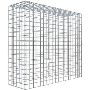 Gabiona C-Ring-Gabione-Anbaukorb Typ 3 90 x 100 x 30 cm Maschenw 5 x 5 cm
